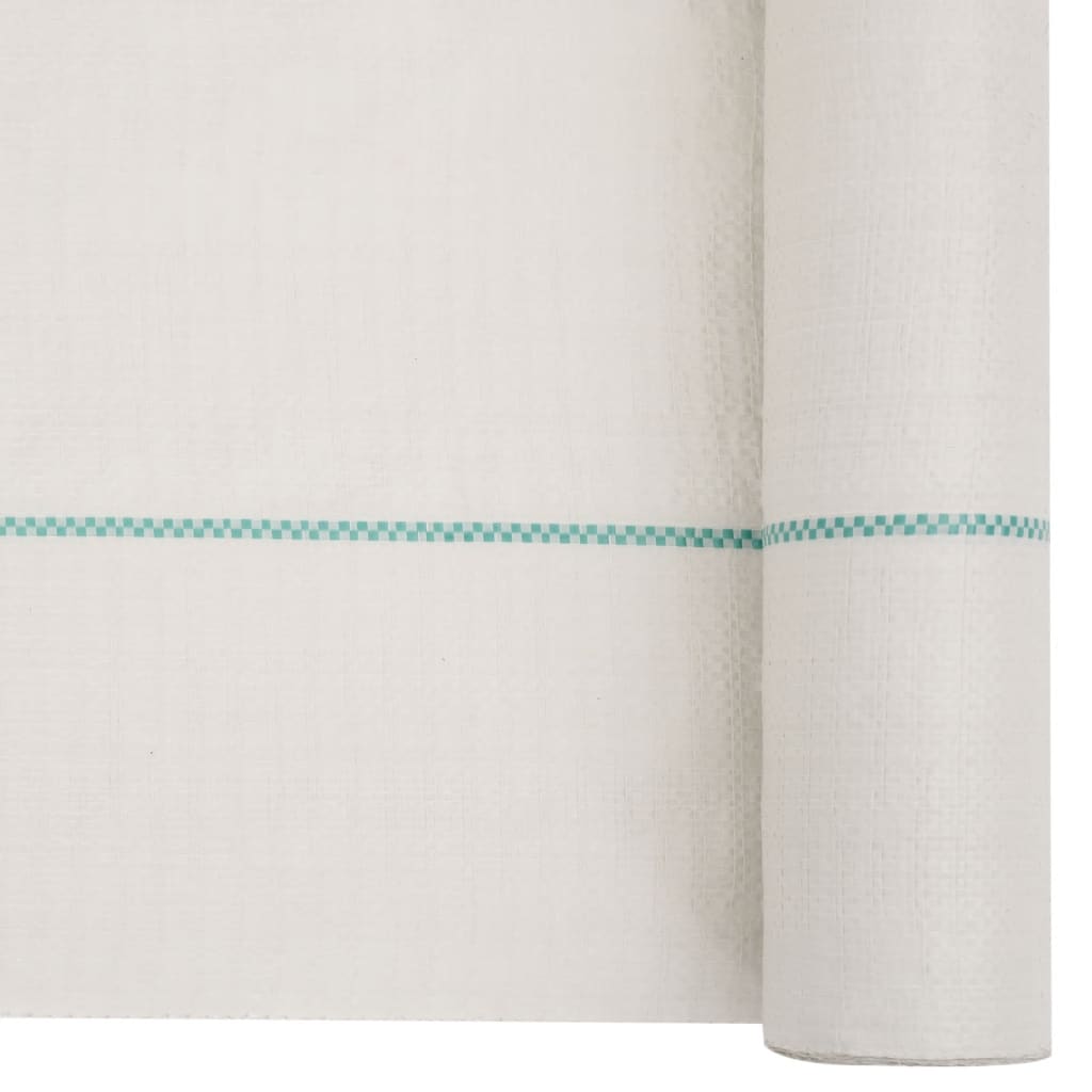 vidaXL Membrane anti-mauvaises herbes blanc 1,5x200 m PP