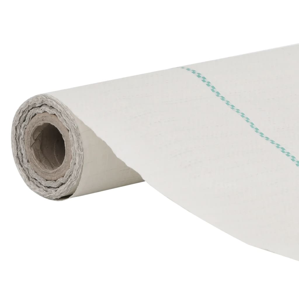 vidaXL Membrane anti-mauvaises herbes blanc 2x25 m PP