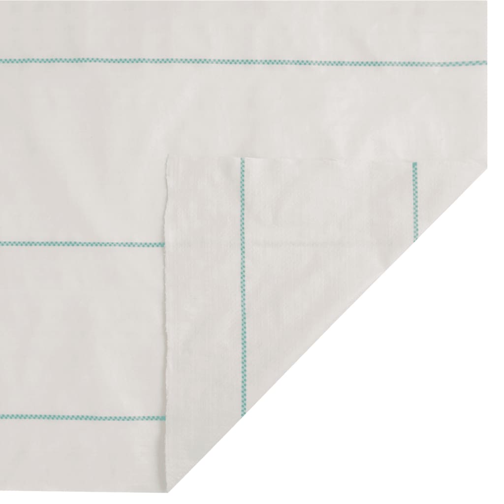 vidaXL Membrane anti-mauvaises herbes blanc 2x25 m PP