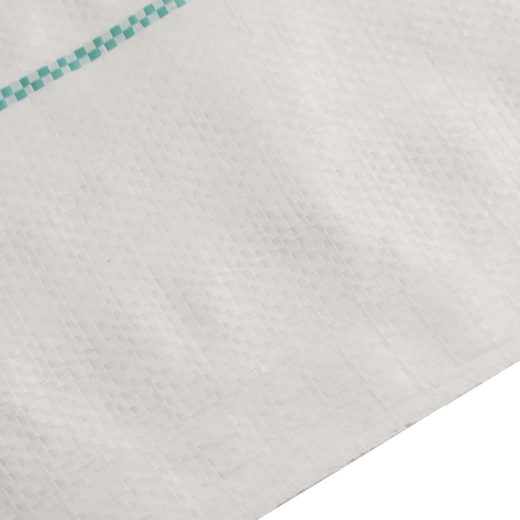 vidaXL Membrane anti-mauvaises herbes blanc 2x100 m PP