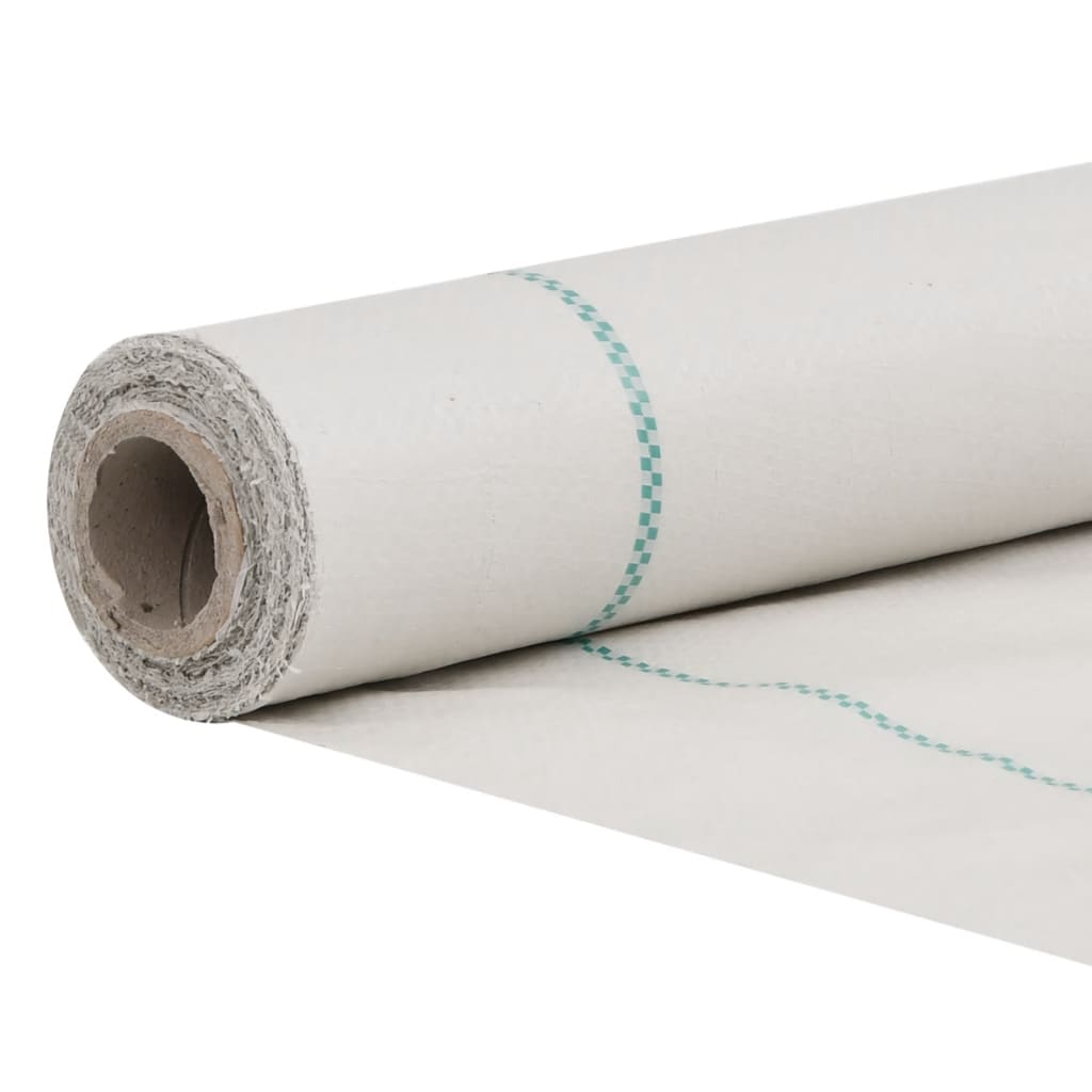 vidaXL Membrane anti-mauvaises herbes blanc 2x200 m PP