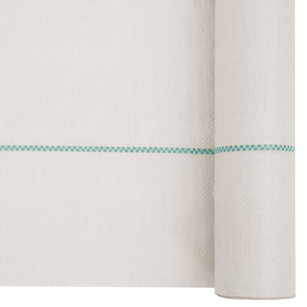 vidaXL Membrane anti-mauvaises herbes blanc 2x200 m PP