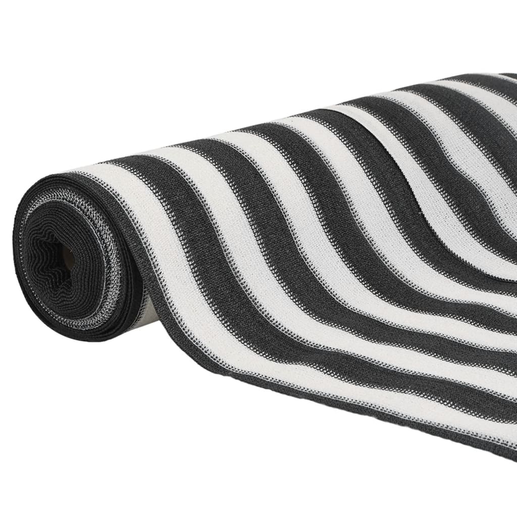 vidaXL Filet brise-vue anthracite et blanc 1,5x25 m PEHD 75 g/m²