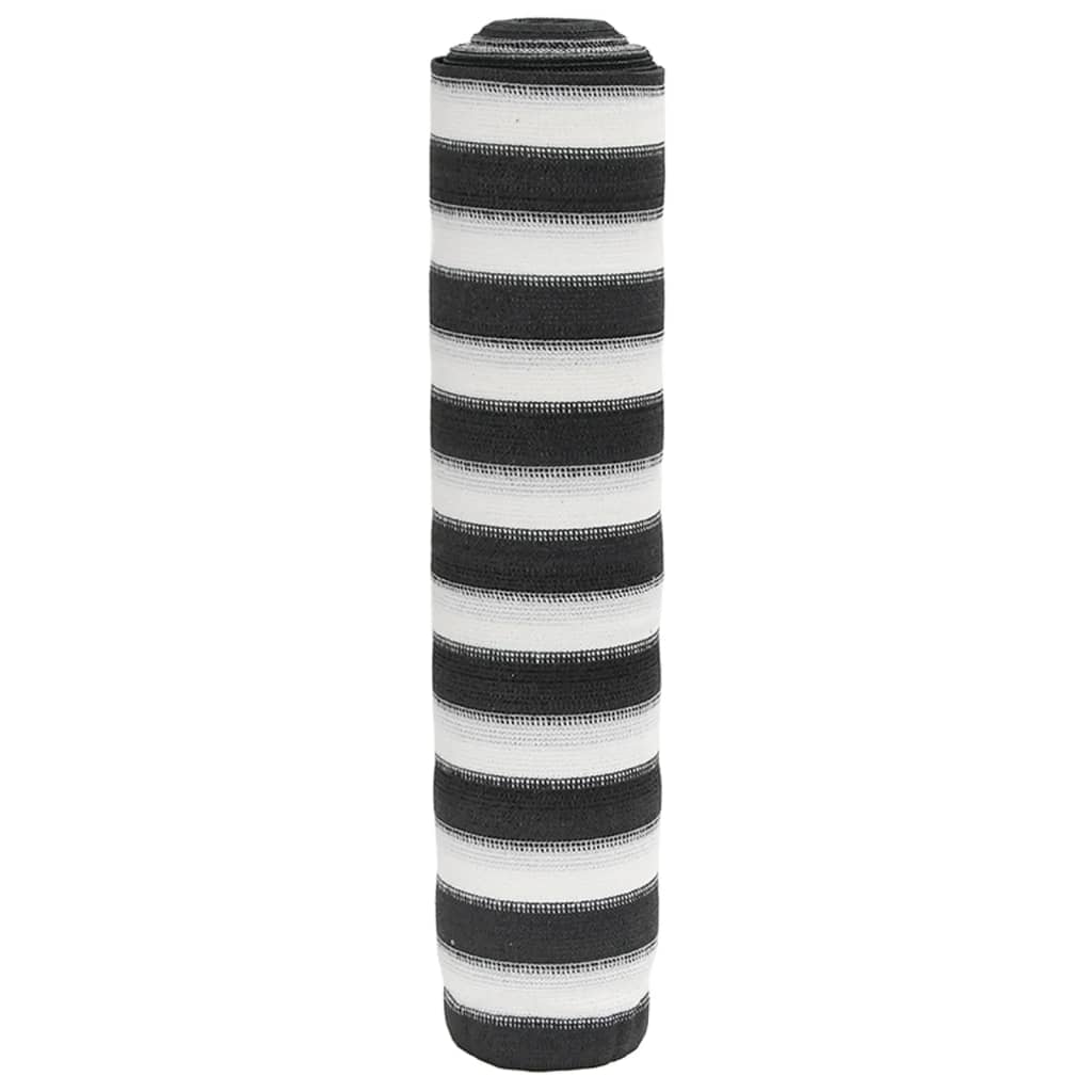 vidaXL Filet brise-vue anthracite et blanc 1,8x50 m PEHD 75 g/m²
