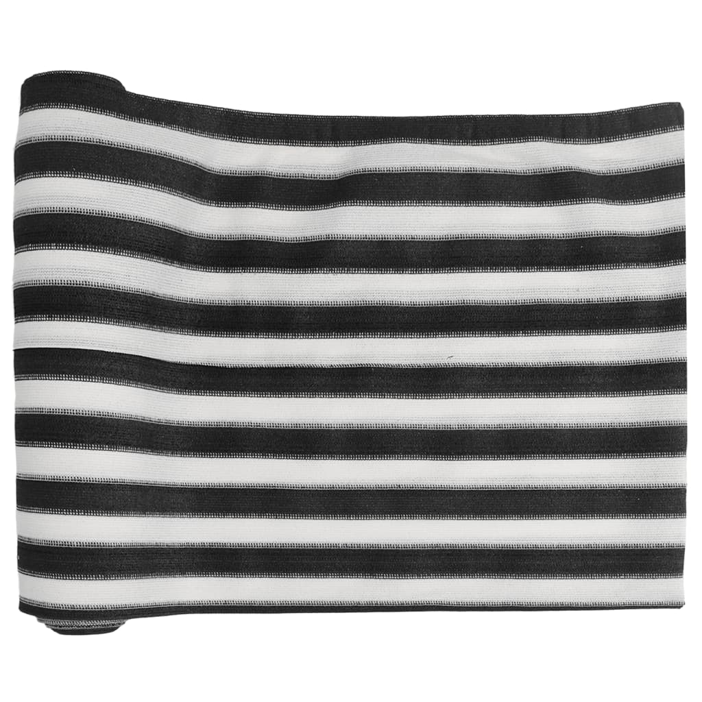 vidaXL Filet brise-vue anthracite et blanc 1,8x50 m PEHD 75 g/m²