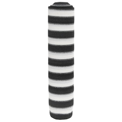 vidaXL Filet brise-vue anthracite et blanc 3,6x10 m PEHD 75 g/m²