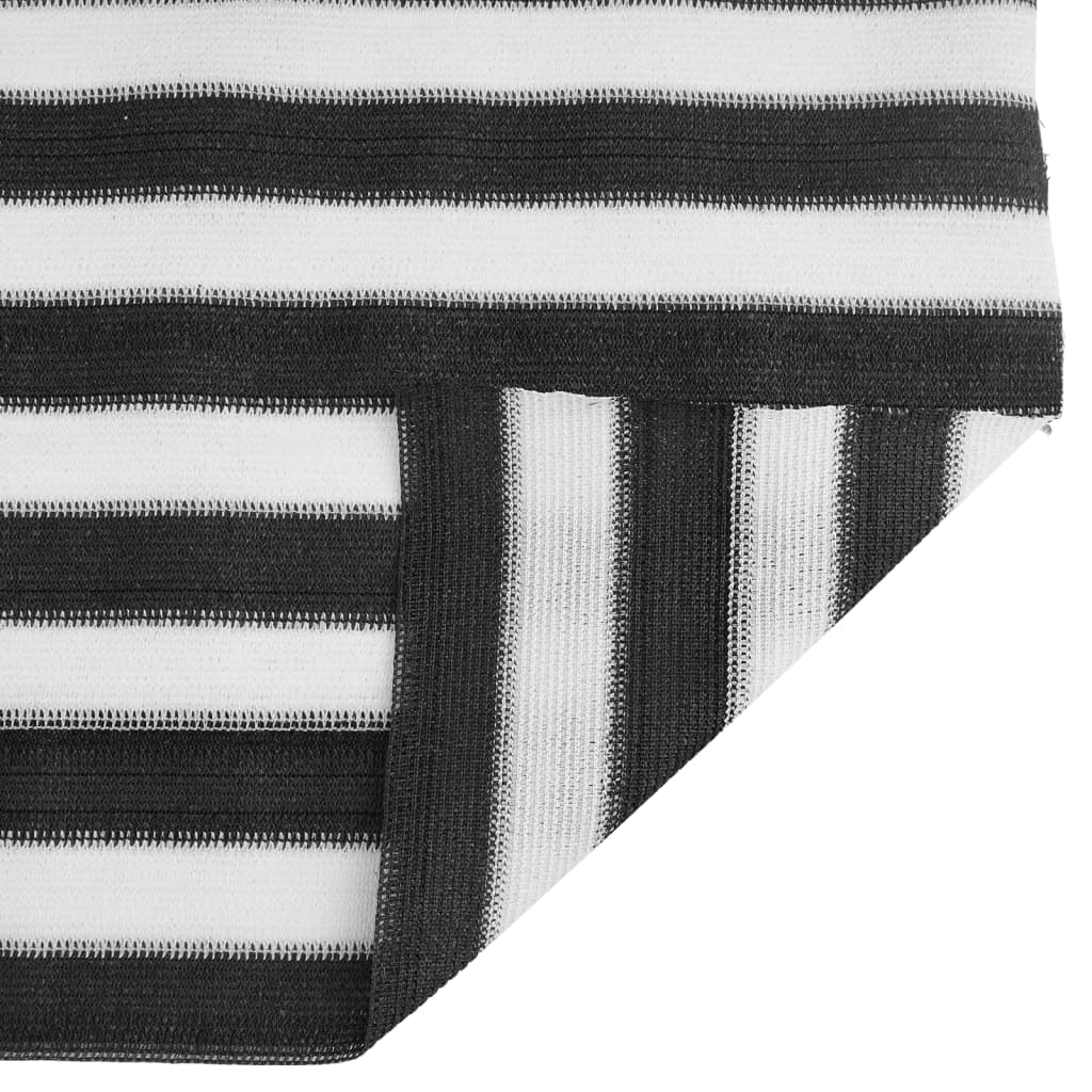 vidaXL Filet brise-vue anthracite et blanc 3,6x10 m PEHD 75 g/m²