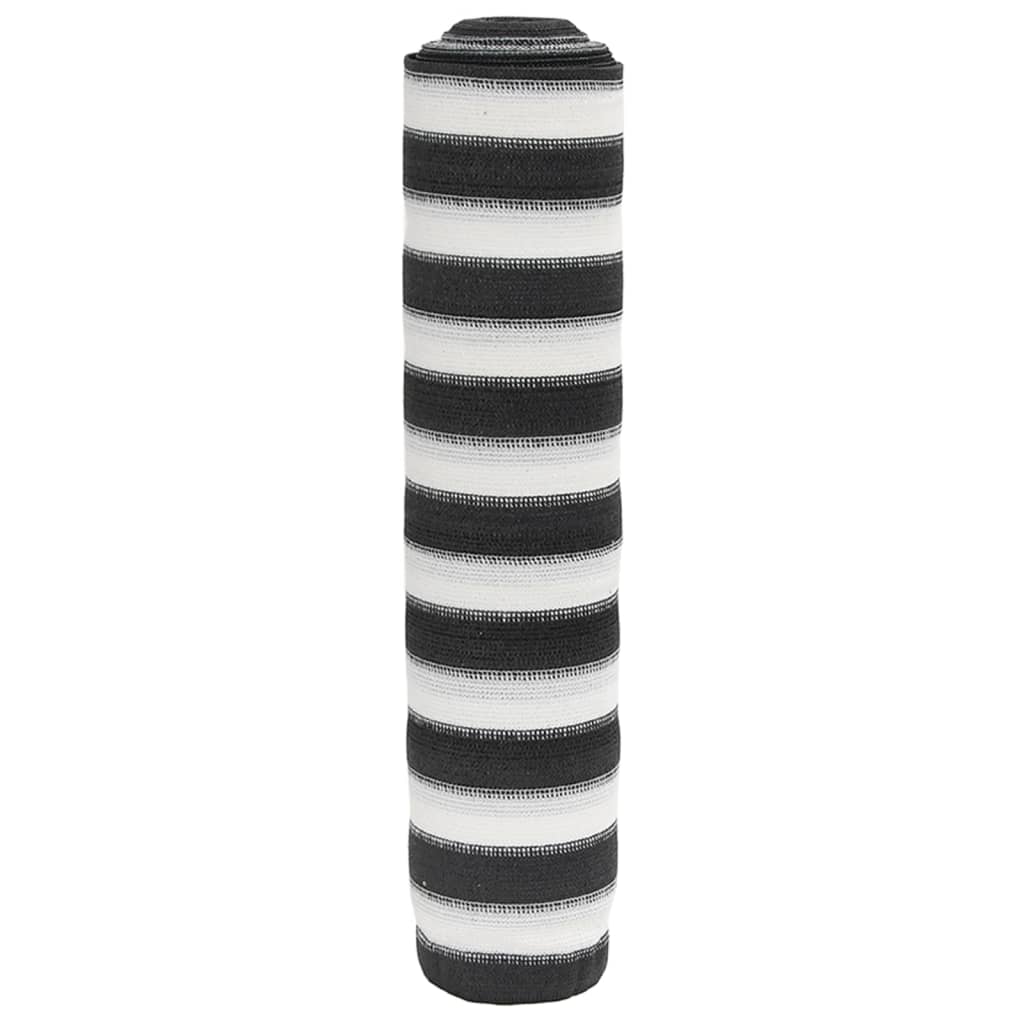 vidaXL Filet brise-vue anthracite et blanc 1,8x10 m PEHD 150 g/m²