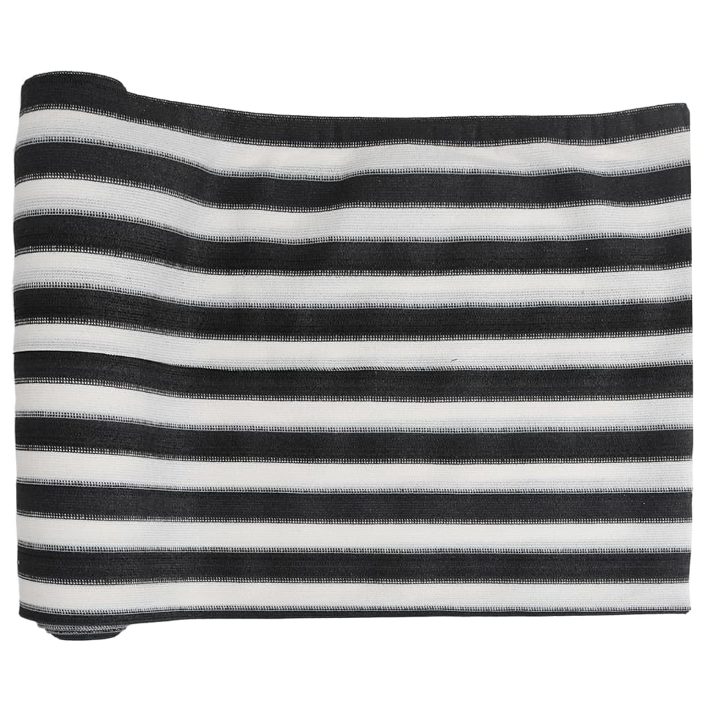 vidaXL Filet brise-vue anthracite et blanc 1,8x10 m PEHD 150 g/m²