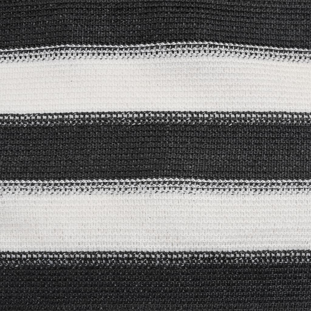 vidaXL Filet brise-vue anthracite et blanc 1,8x10 m PEHD 150 g/m²