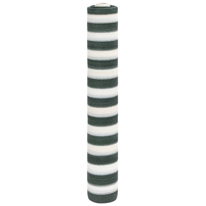 vidaXL Filet brise-vue vert et blanc 1,8x50 m PEHD 75 g/m²