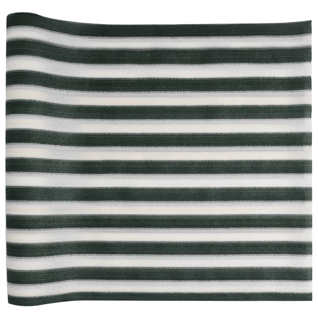 vidaXL Filet brise-vue vert et blanc 1,8x50 m PEHD 75 g/m²