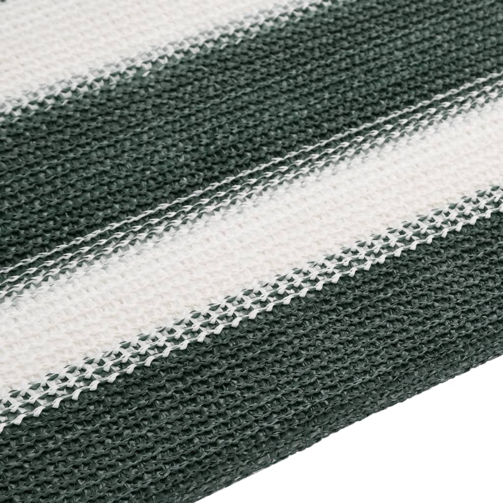 vidaXL Filet brise-vue vert et blanc 1,8x50 m PEHD 75 g/m²