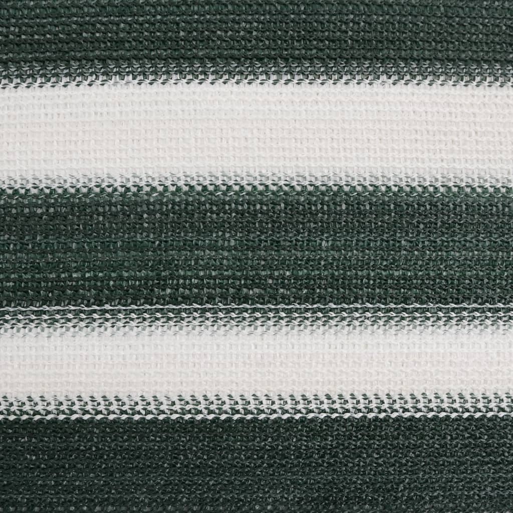 vidaXL Filet brise-vue vert et blanc 1,8x50 m PEHD 75 g/m²