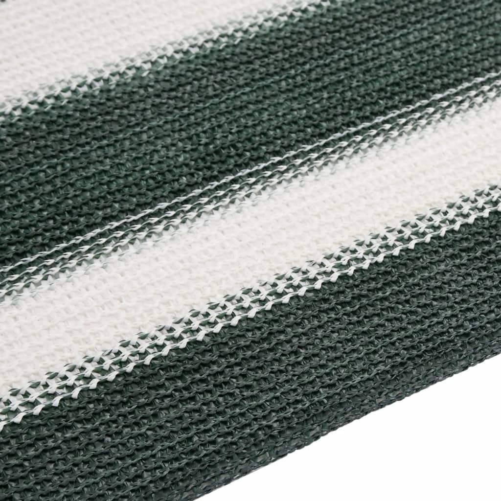 vidaXL Filet brise-vue vert et blanc 1,5x25 m PEHD 150 g/m²