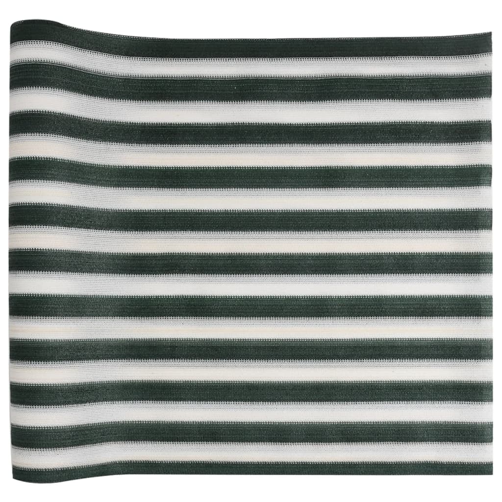 vidaXL Filet brise-vue vert et blanc 1,5x10 m PEHD 195 g/m²