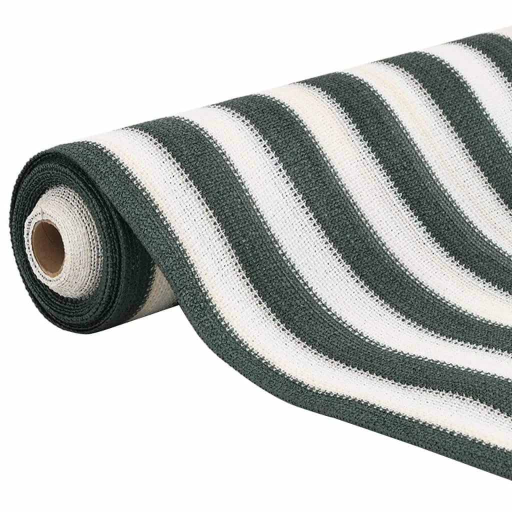 vidaXL Filet brise-vue vert et blanc 1,5x10 m PEHD 195 g/m²