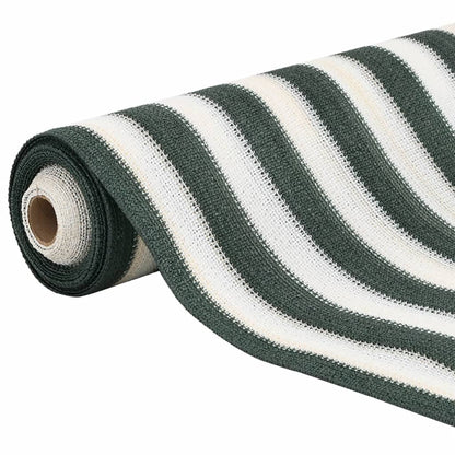 vidaXL Filet brise-vue vert et blanc 1,5x10 m PEHD 195 g/m²