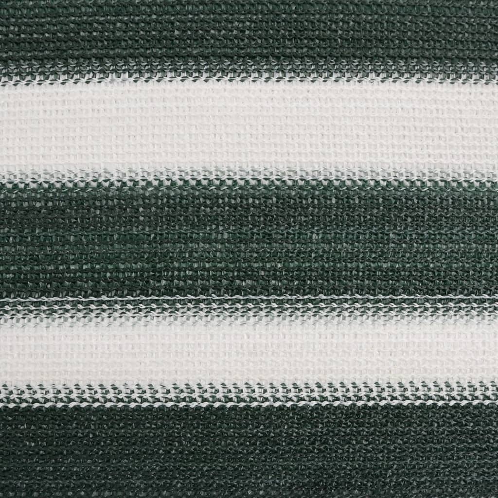 vidaXL Filet brise-vue vert et blanc 1,5x10 m PEHD 195 g/m²