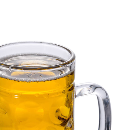 vidaXL Chopes à bière avec poignée en verre 6 pcs 1000 ml