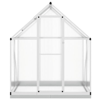 vidaXL Serre avec cadre de base argenté 169x114x202 cm aluminium