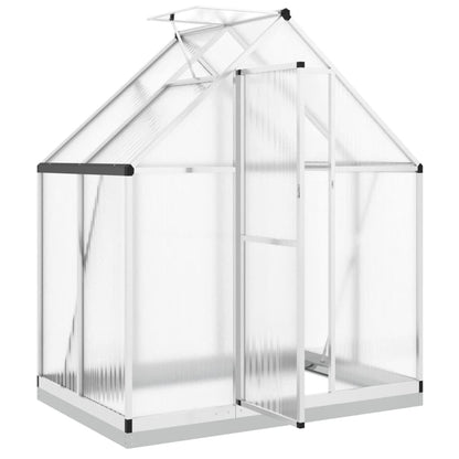 vidaXL Serre avec cadre de base argenté 169x114x202 cm aluminium