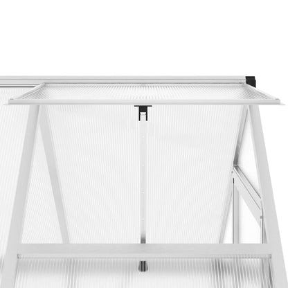 vidaXL Serre avec cadre de base argenté 169x114x202 cm aluminium
