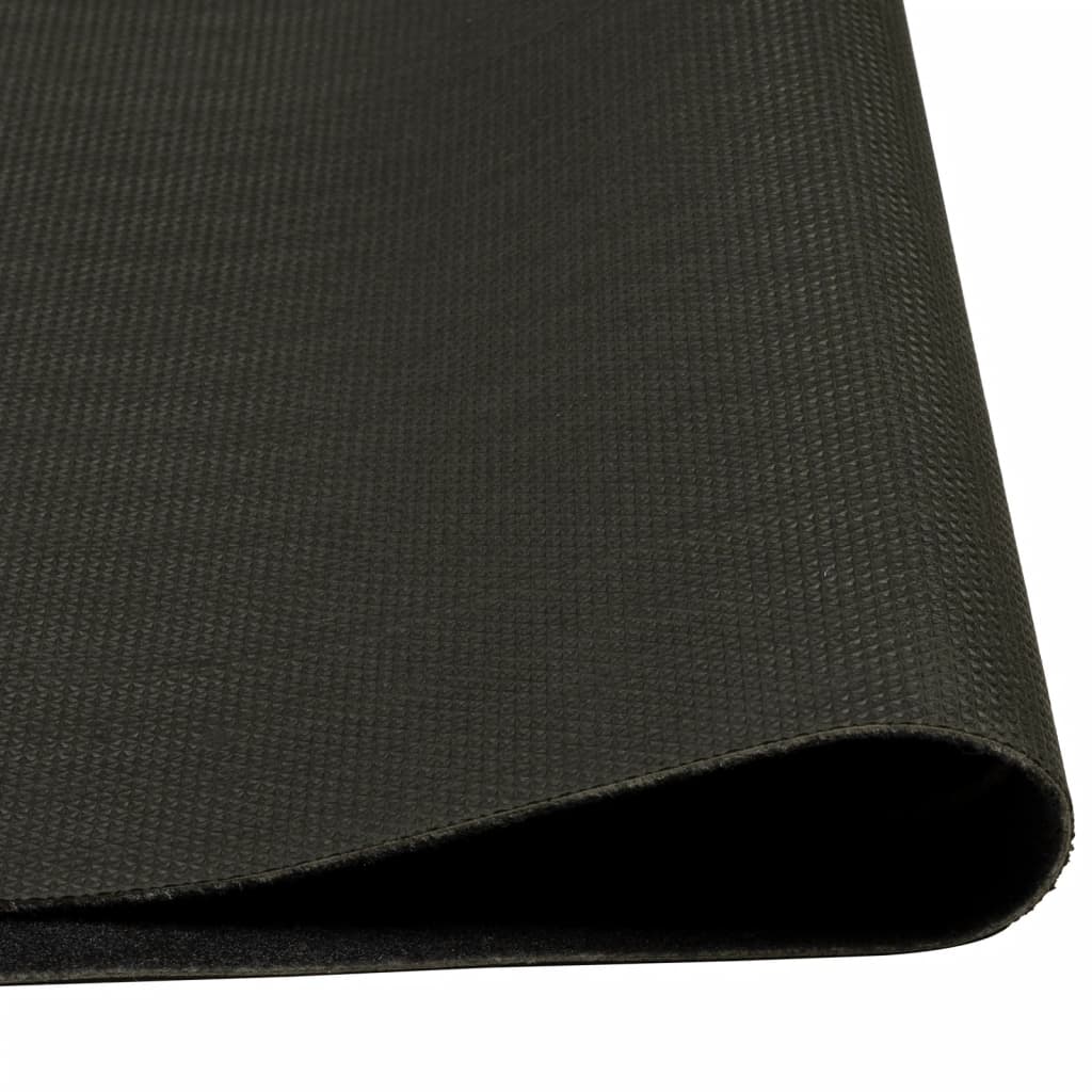 vidaXL Tapis de cuisine lavable imprimé tasse noir 60x180 cm velours
