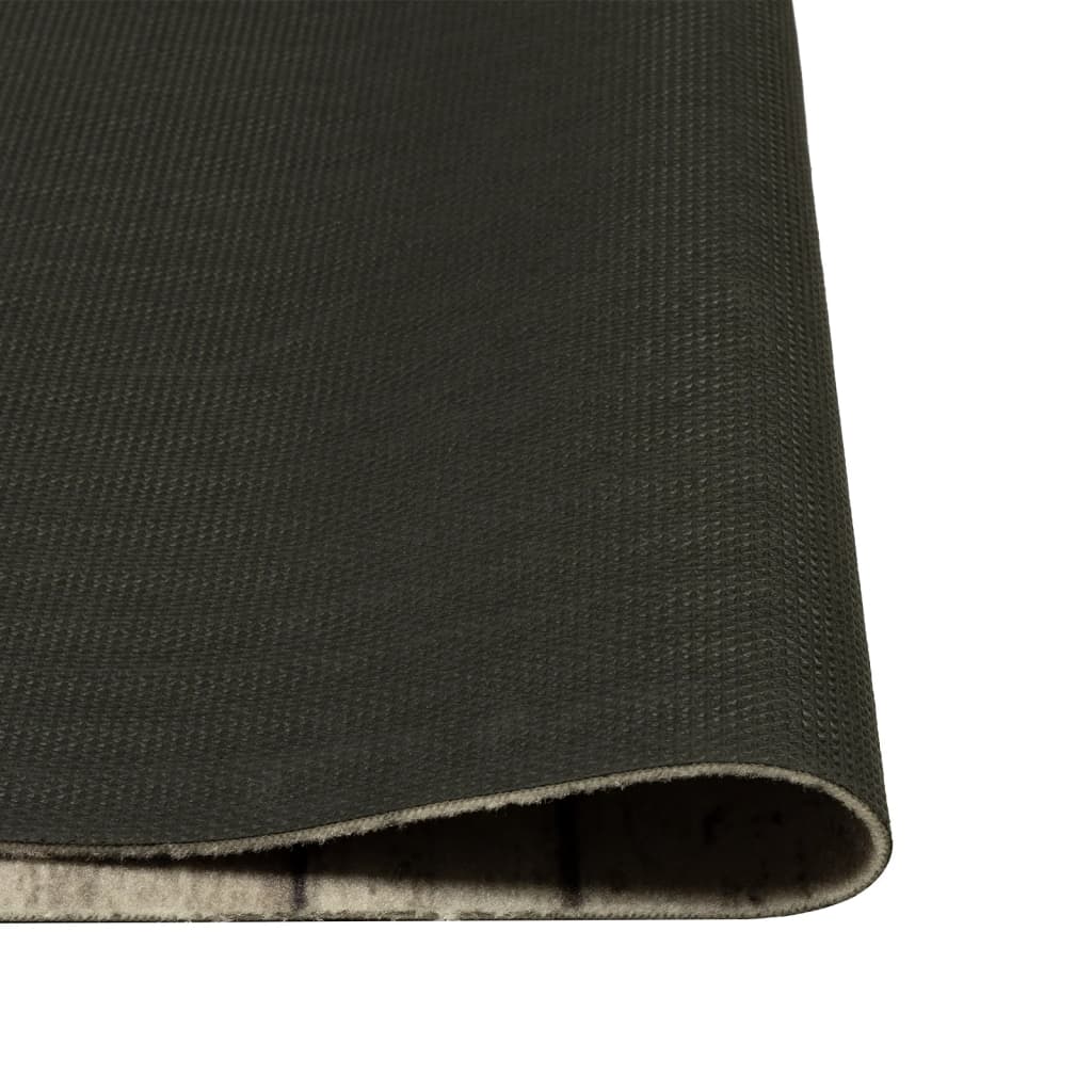 vidaXL Tapis de cuisine lavable impression de clôture 45x150cm velours