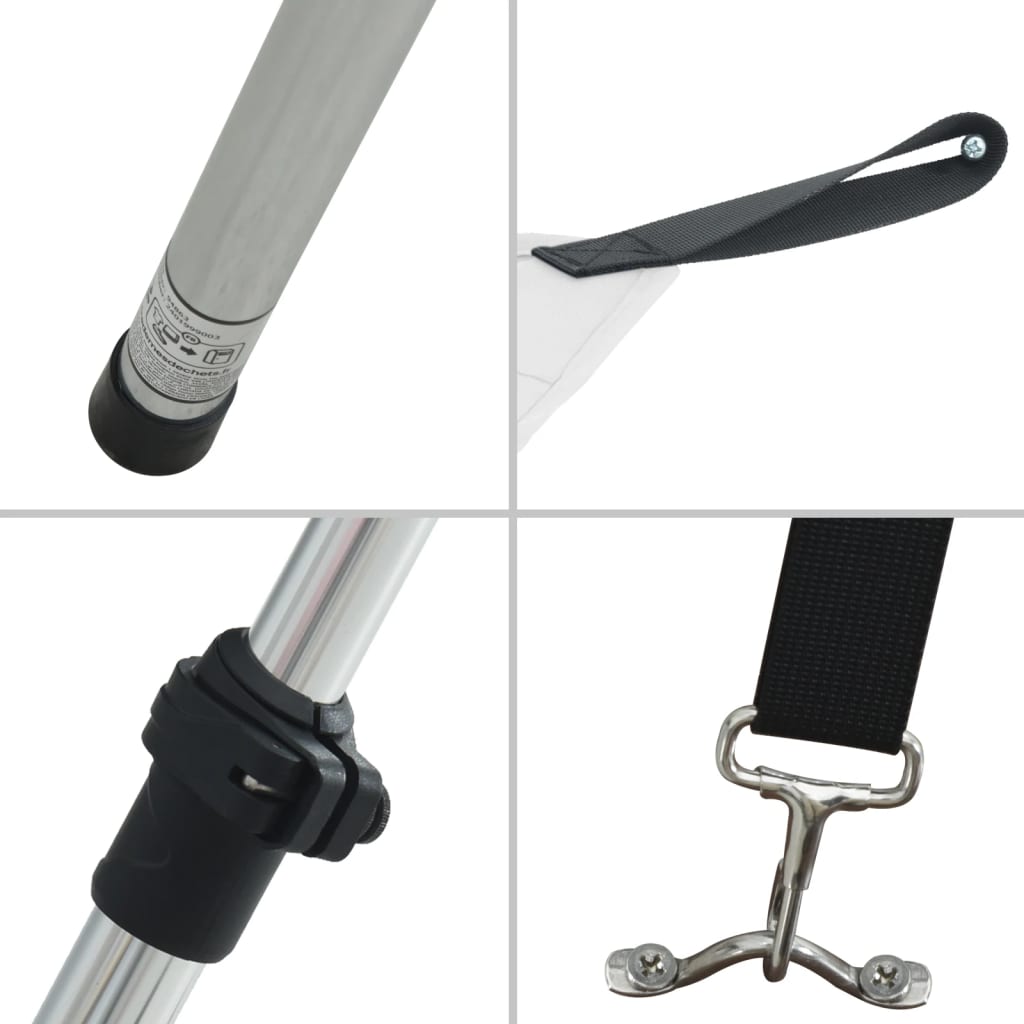 vidaXL Kit d'extension d'ombrage T-Top blanc 170x170x(113-182,5) cm