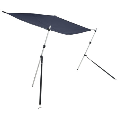 vidaXL Kit d'extension d'ombrage T-Top bleu 170x170x(113-182,5) cm