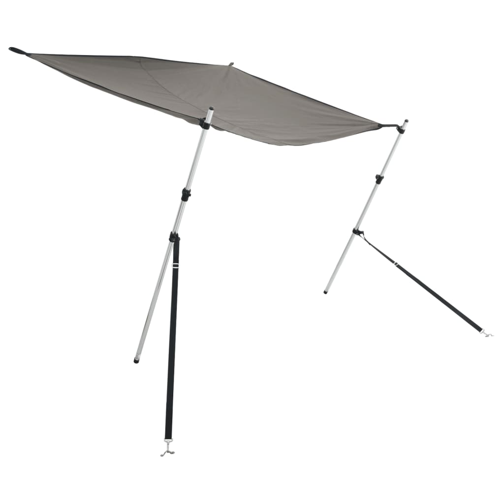 vidaXL Kit d'extension d'ombrage T-Top gris anthracite