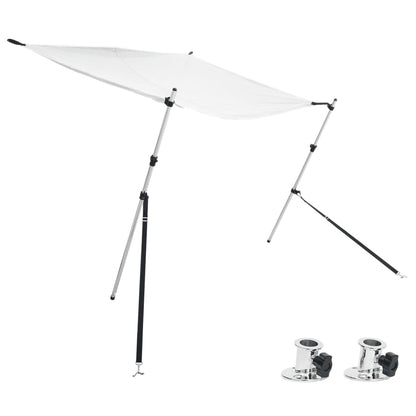 vidaXL Kit d'extension d'ombrage T-Top blanc 174x205x(115-194) cm