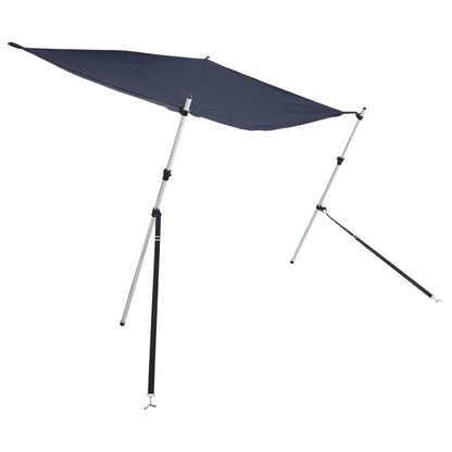 vidaXL Kit d'extension d'ombrage T-Top bleu marine 174x205x(115-194)cm