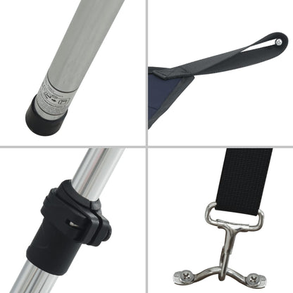 vidaXL Kit d'extension d'ombrage T-Top bleu marine 174x205x(115-194)cm