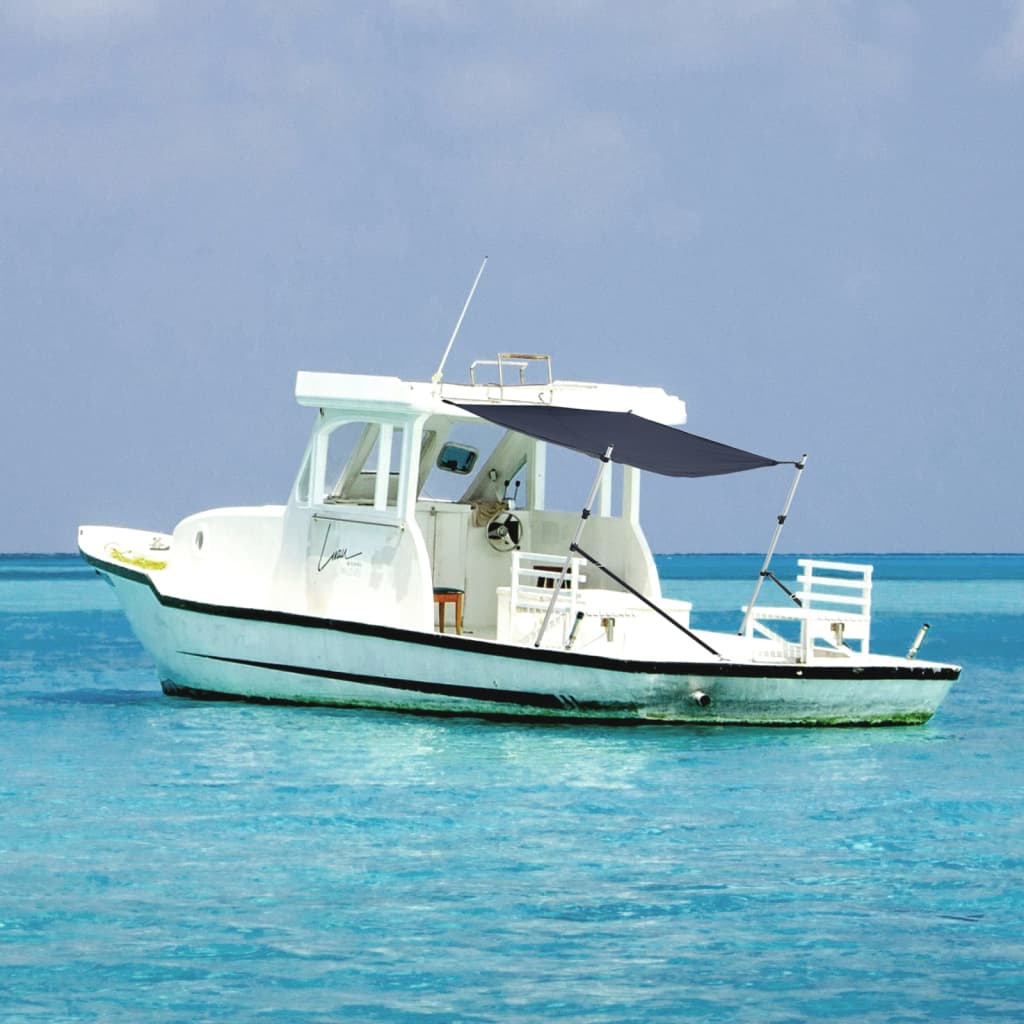 vidaXL Kit d'extension d'ombrage T-Top bleu marine 174x205x(115-194)cm