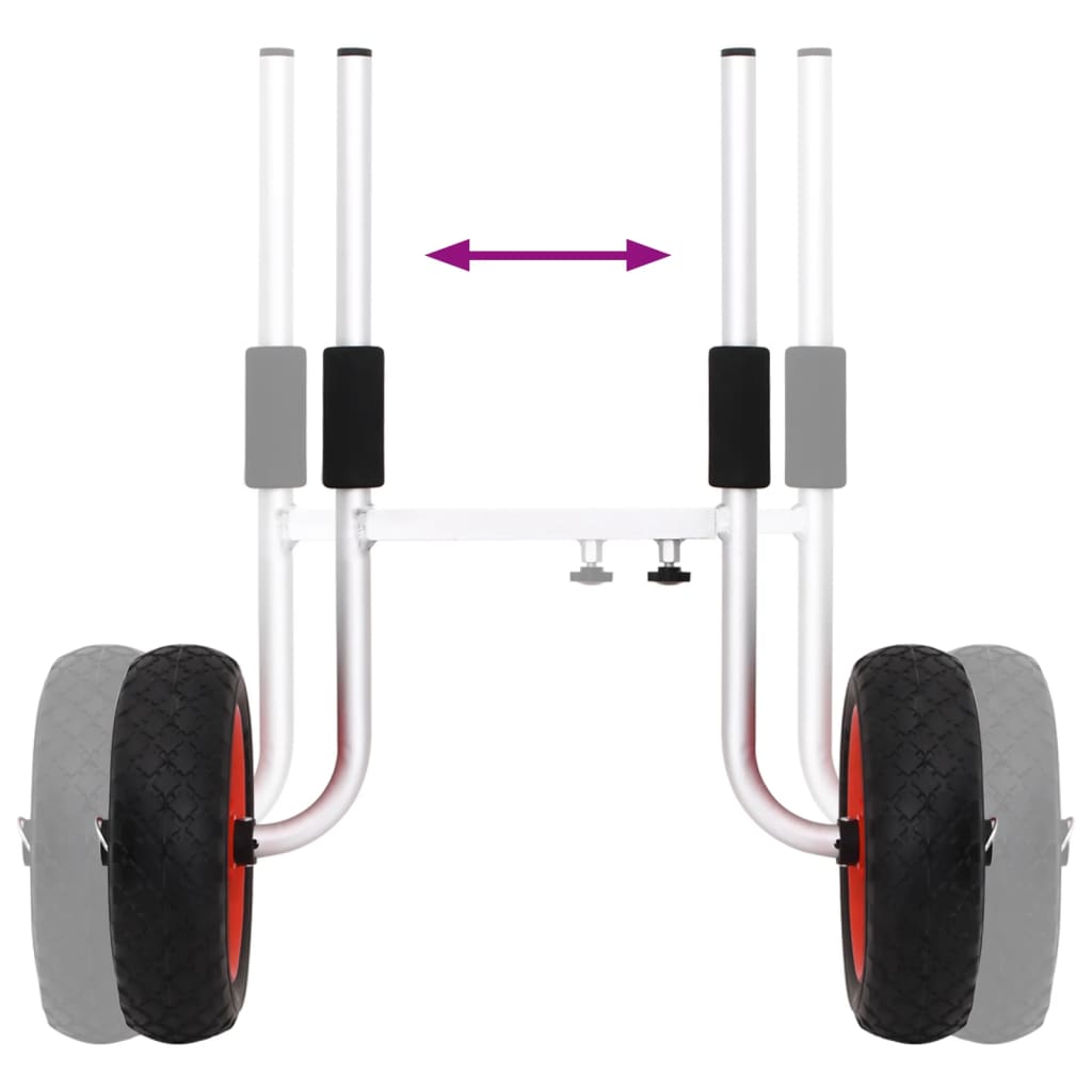 vidaXL Chariot pour kayak détachable 100 kg aluminium