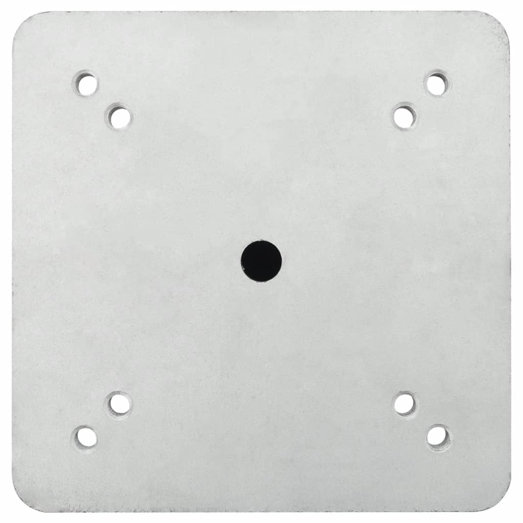 vidaXL Base de parasol enterré argenté 16x16x39,5 cm acier