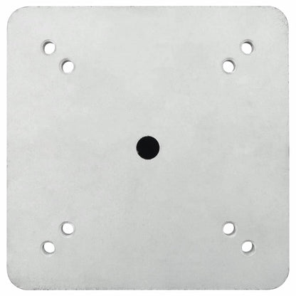 vidaXL Base de parasol enterré argenté 16x16x39,5 cm acier