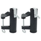 vidaXL Pinces à parasol pour balcon 2 pcs 25-38 mm acier