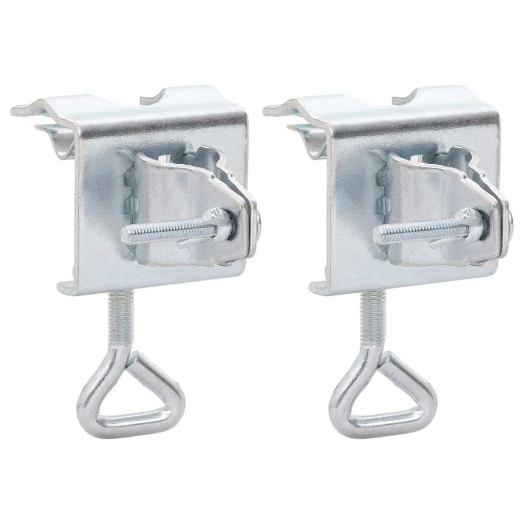 vidaXL Pinces à parasol pour balcon 2 pcs 32 mm acier