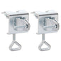 vidaXL Pinces à parasol pour balcon 2 pcs 32 mm acier