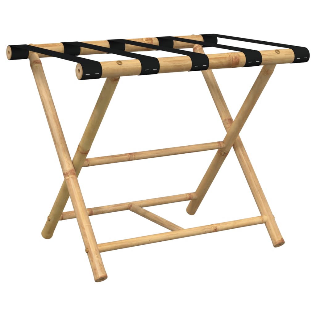 vidaXL Porte-bagages pliant 62x42x50,5 cm bambou