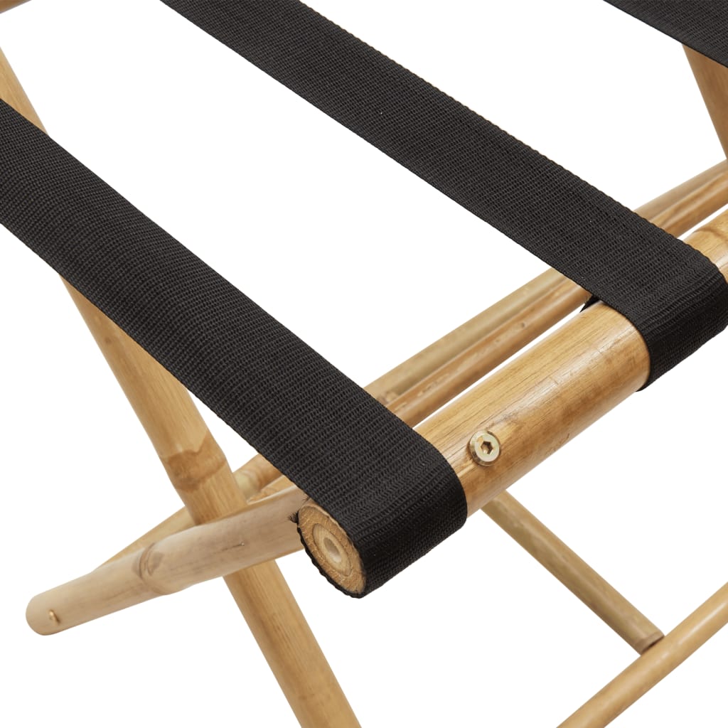 vidaXL Porte-bagages pliant 62x42x50,5 cm bambou