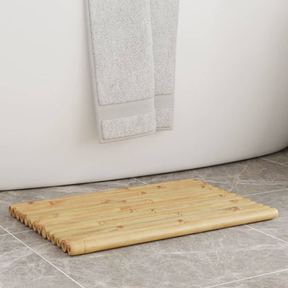vidaXL Tapis de bain 2 pcs 50x35 cm bambou