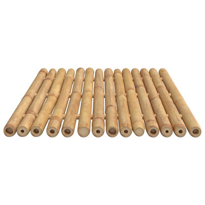 vidaXL Tapis de bain 2 pcs 70x50 cm bambou