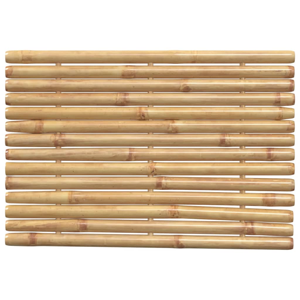 vidaXL Tapis de bain 2 pcs 70x50 cm bambou
