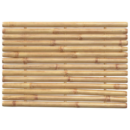 vidaXL Tapis de bain 2 pcs 70x50 cm bambou