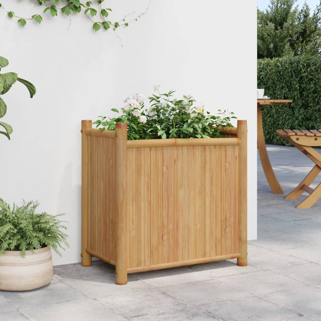 vidaXL Jardinière 50x30x50 cm bambou