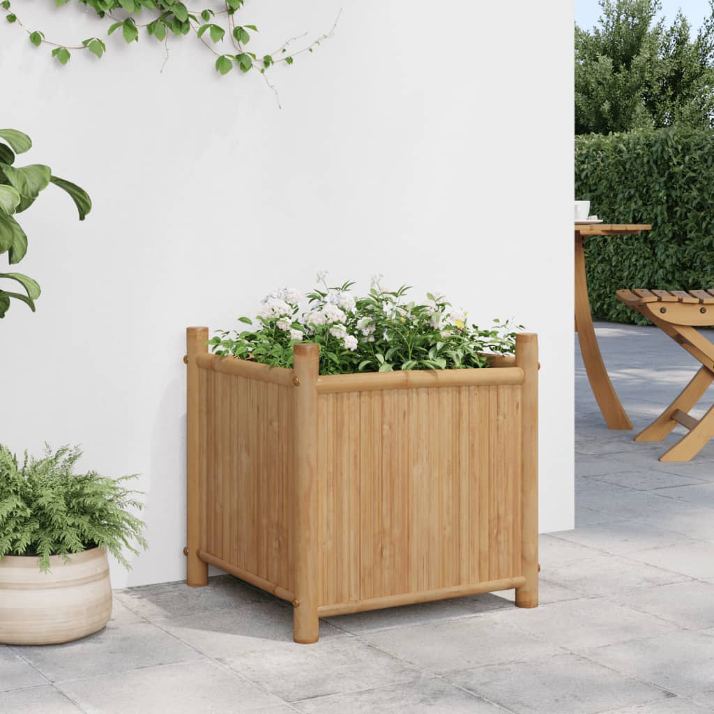 vidaXL Jardinière 40x40x40 cm bambou